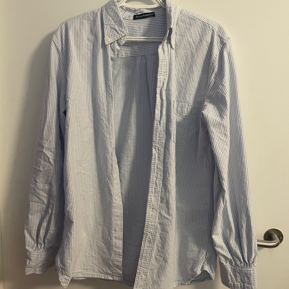Brandy Melville Blue Casual Button Down Shirt